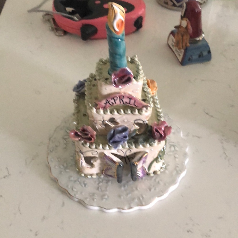 COPY - Blue sky birthday tea light cake